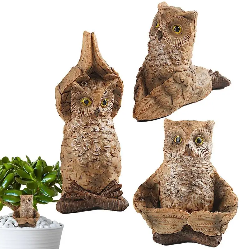 Resin Owl Statue Decor 3pcs Resin Yoga Owl Figurine Decor Indoor Outdoor Art Ornament Figure Owl Sculpture For Home And Garden D
Resin Owl Statue Decor 3pcs Resin Yoga Owl Figurine Decor Indoor Outdoor Art Ornament Figure Owl Sculpture For Home And Garden D