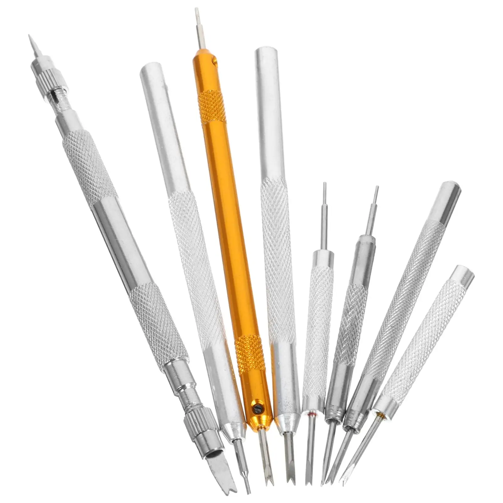Watch Band Repair Tool Set Silver Scratches Remover for Strap Pins Tools Fitting Removing Spring Bars Watch Link Pin Opener
Watch Band Repair Tool Set Silver Scratches Remover for Strap Pins Tools Fitting Removing Spring Bars Watch Link Pin Opener