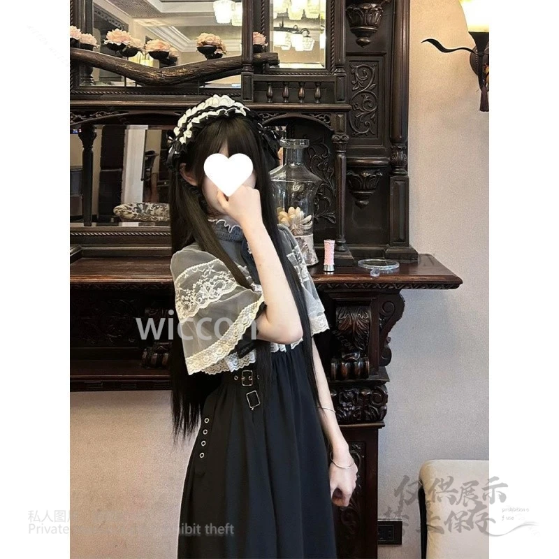 2025 New Y2k Jirai Fashion Sweet Bow Stand Collar Vestidos Lace Short Sleeve Dress Gothic Fancy High Waist Dresses Women Girls
2025 New Y2k Jirai Fashion Sweet Bow Stand Collar Vestidos Lace Short Sleeve Dress Gothic Fancy High Waist Dresses Women Girls