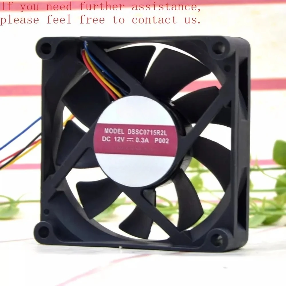 7015 DC12V 0.3A PWM CPU Cooling Fan DSSC0715R2L For AVC Radiator(002)
7015 DC12V 0.3A PWM CPU Cooling Fan DSSC0715R2L For AVC Radiator(002)