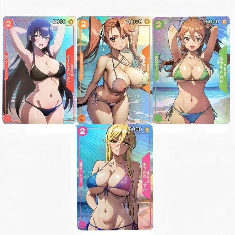 4 шт. коллекционные карточки из аниме «Школа мертвых»: Бусуджима Саэко, Комуро Такаши, Миёмото Рей (игровые, складные, для самостоятельного изготовления)
4 шт. коллекционные карточки из аниме «Школа мертвых»: Бусуджима Саэко, Комуро Такаши, Миёмото Рей (игровые, складные, для самостоятельного изготовления)