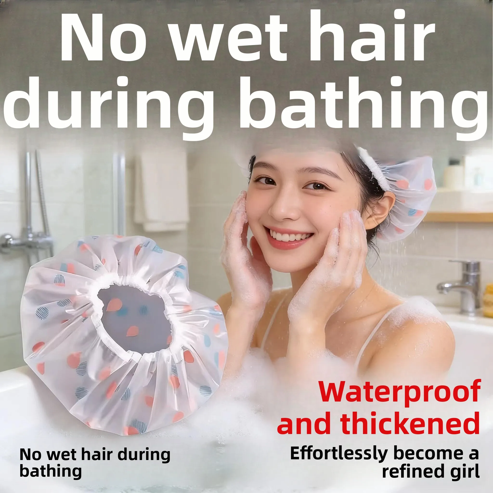 Women's Thickened Waterproof Bath Cap Hair Washing Shampoo Special Large Size Kitchen Available Cap Personal Hygiene Tool
Women's Thickened Waterproof Bath Cap Hair Washing Shampoo Special Large Size Kitchen Available Cap Personal Hygiene Tool