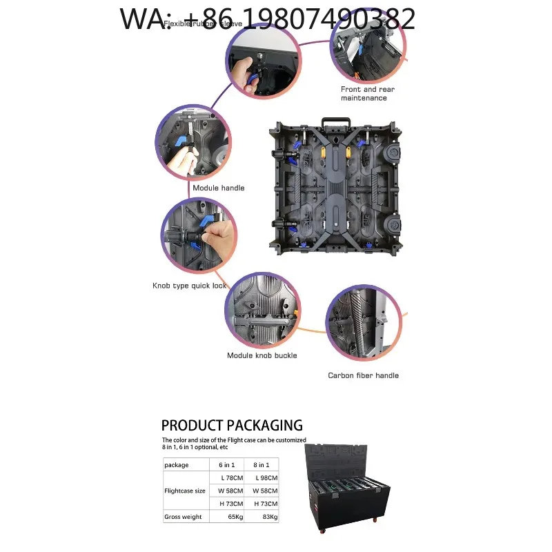 P3.91 High Brightness LED Screen, Easy Install Full Color Panel for Live Sports Football Field Outdoor Rental Display
P3.91 High Brightness LED Screen, Easy Install Full Color Panel for Live Sports Football Field Outdoor Rental Display