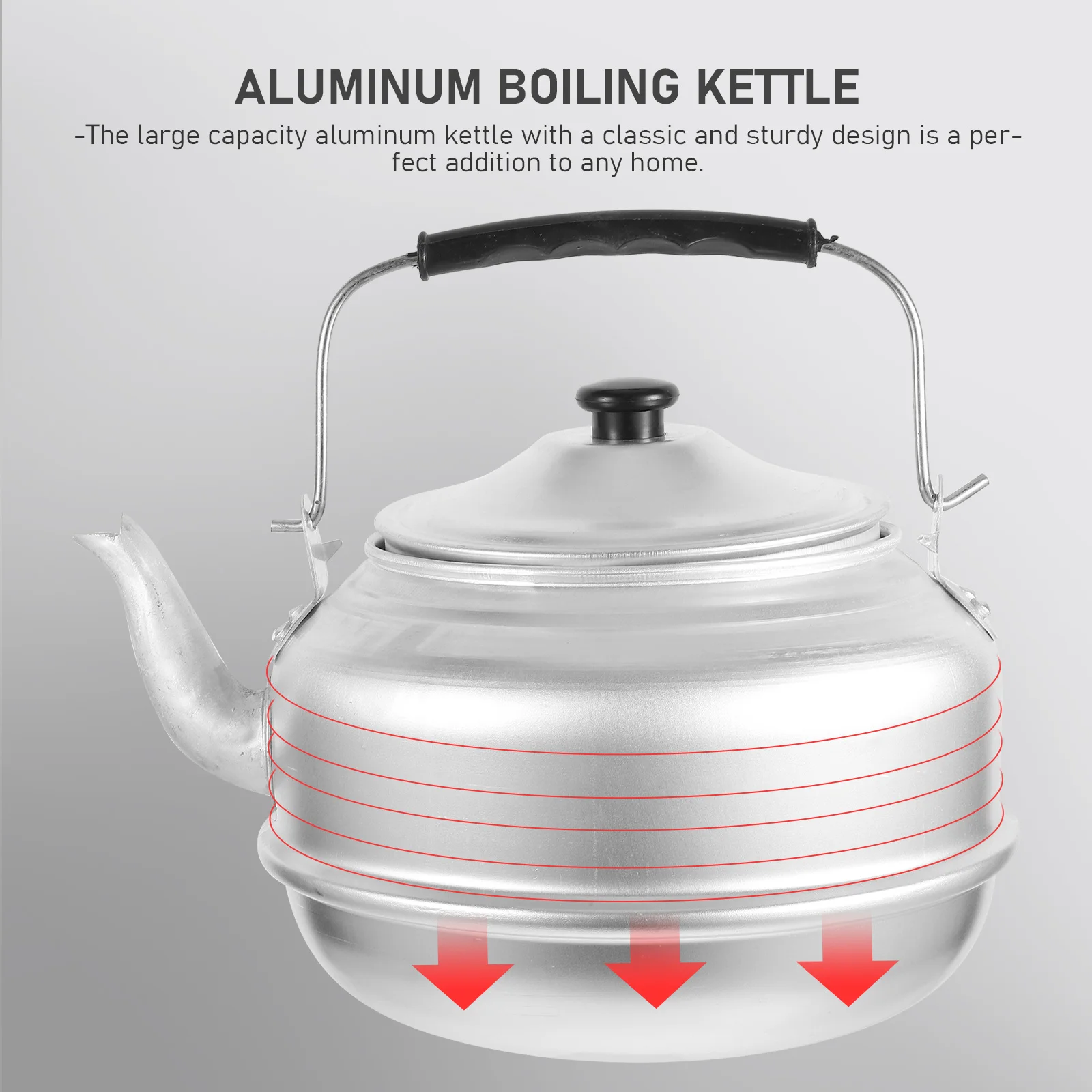 Large Capacity Aluminum Tea Kettle Sturdy Polished Finish For Home Kitchen Use Aluminum Water Kettle Stovetop Tea Pot
Large Capacity Aluminum Tea Kettle Sturdy Polished Finish For Home Kitchen Use Aluminum Water Kettle Stovetop Tea Pot