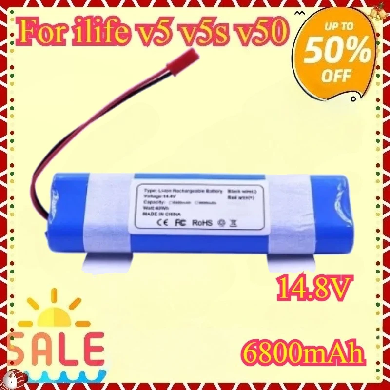 For ILIFE V5 V5s V50 V3 Plus V3s Pro Robot Vacuum Cleaner Battery New 14.8V Battery 6800mAh 12800mAh Lithium Battery
For ILIFE V5 V5s V50 V3 Plus V3s Pro Robot Vacuum Cleaner Battery New 14.8V Battery 6800mAh 12800mAh Lithium Battery