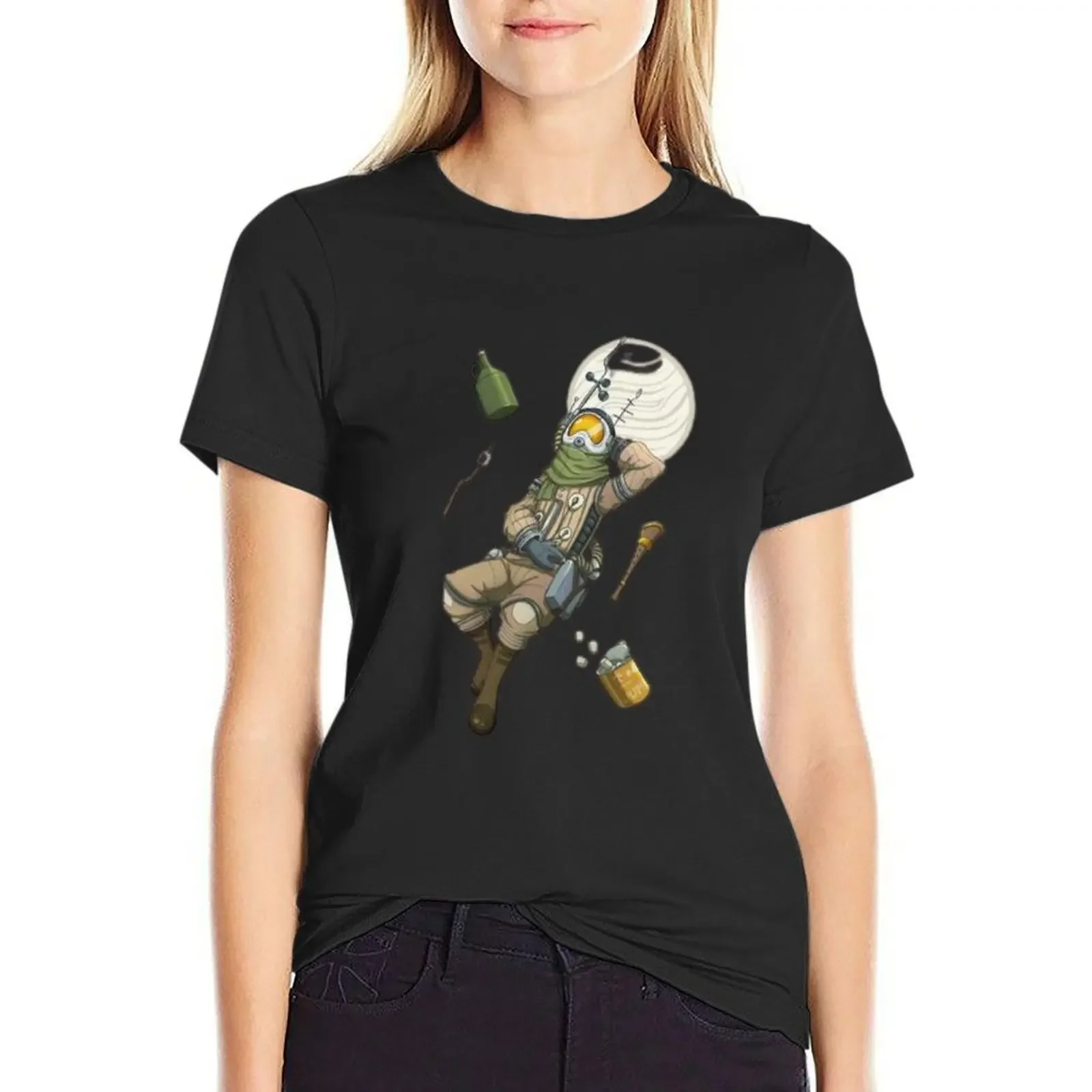 Outer Wilds Ventures astronaut T-Shirt graphics Blouse shirts graphic tees Women's tee shirt
Outer Wilds Ventures astronaut T-Shirt graphics Blouse shirts graphic tees Women's tee shirt