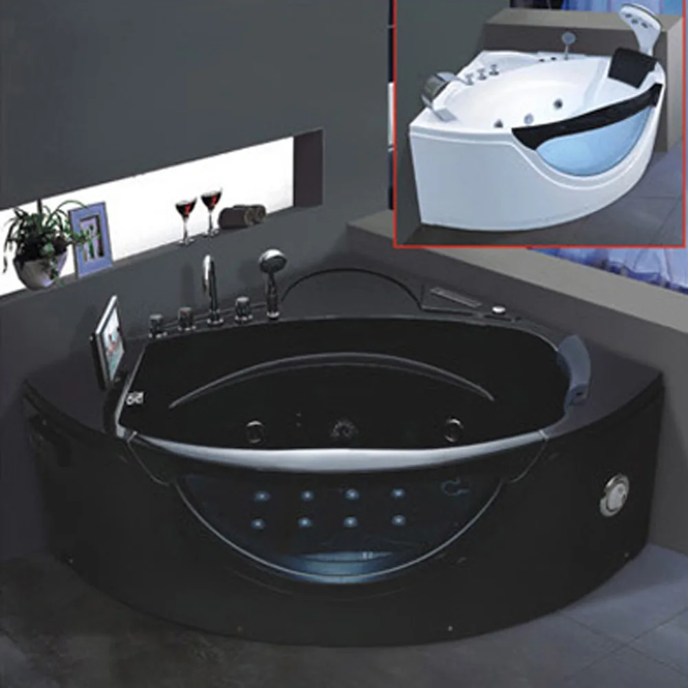 Premium Indoor Triangular Whirlpool Spa Bathtub For Two Built In TV Custom Color For Relaxation Wellness Comfort and Wellness
Premium Indoor Triangular Whirlpool Spa Bathtub For Two Built In TV Custom Color For Relaxation Wellness Comfort and Wellness