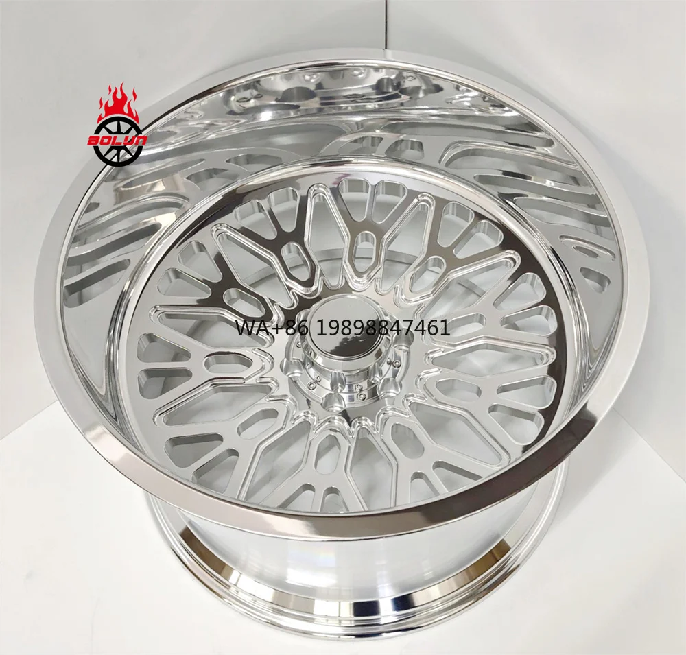 Qingdao Bolun Auto Parts Custom Forged Truck Wheels 22x12 24x14 26x12 26x14 26x16 28x16 30x16 Polished 6x5.5 8x170 8x180 Wheels
Qingdao Bolun Auto Parts Custom Forged Truck Wheels 22x12 24x14 26x12 26x14 26x16 28x16 30x16 Polished 6x5.5 8x170 8x180 Wheels