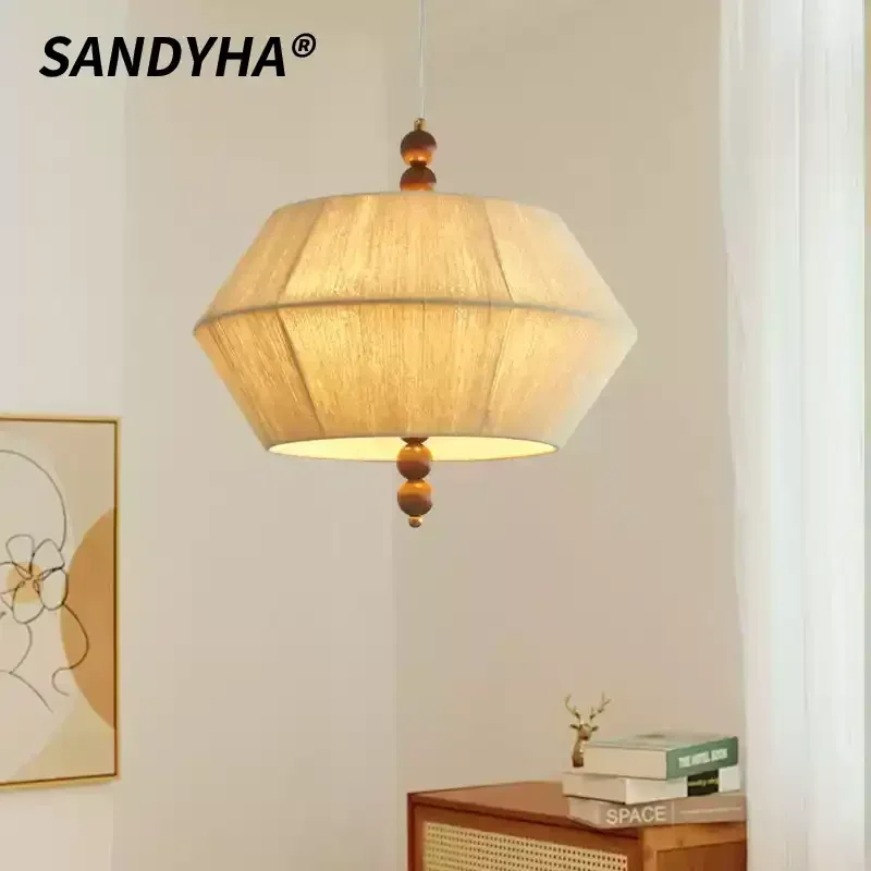 Retro Wooden Pendant Light Woven Fabric Ceiling Chandelier Home Decor Study Living Room Bedroom Dining Table Led Hanging Lamp
Retro Wooden Pendant Light Woven Fabric Ceiling Chandelier Home Decor Study Living Room Bedroom Dining Table Led Hanging Lamp