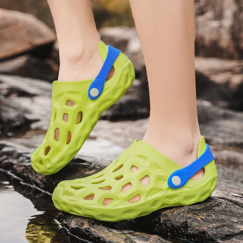 Fashion Summer Hollow Clogs Outdoor Sandals Slippers Beach Shoes Lightweight Non Slip Breathable Casual Daily Walking Footwear
Fashion Summer Hollow Clogs Outdoor Sandals Slippers Beach Shoes Lightweight Non Slip Breathable Casual Daily Walking Footwear