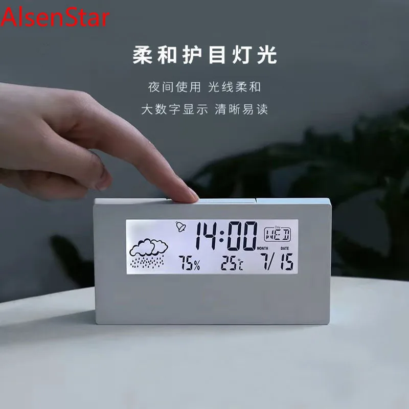 LED Digital Alarm Clock Large Screen Temperature Humidity Monitor Date Display Smart Desk Clock Bedroom Home Office Kids Gift
LED Digital Alarm Clock Large Screen Temperature Humidity Monitor Date Display Smart Desk Clock Bedroom Home Office Kids Gift