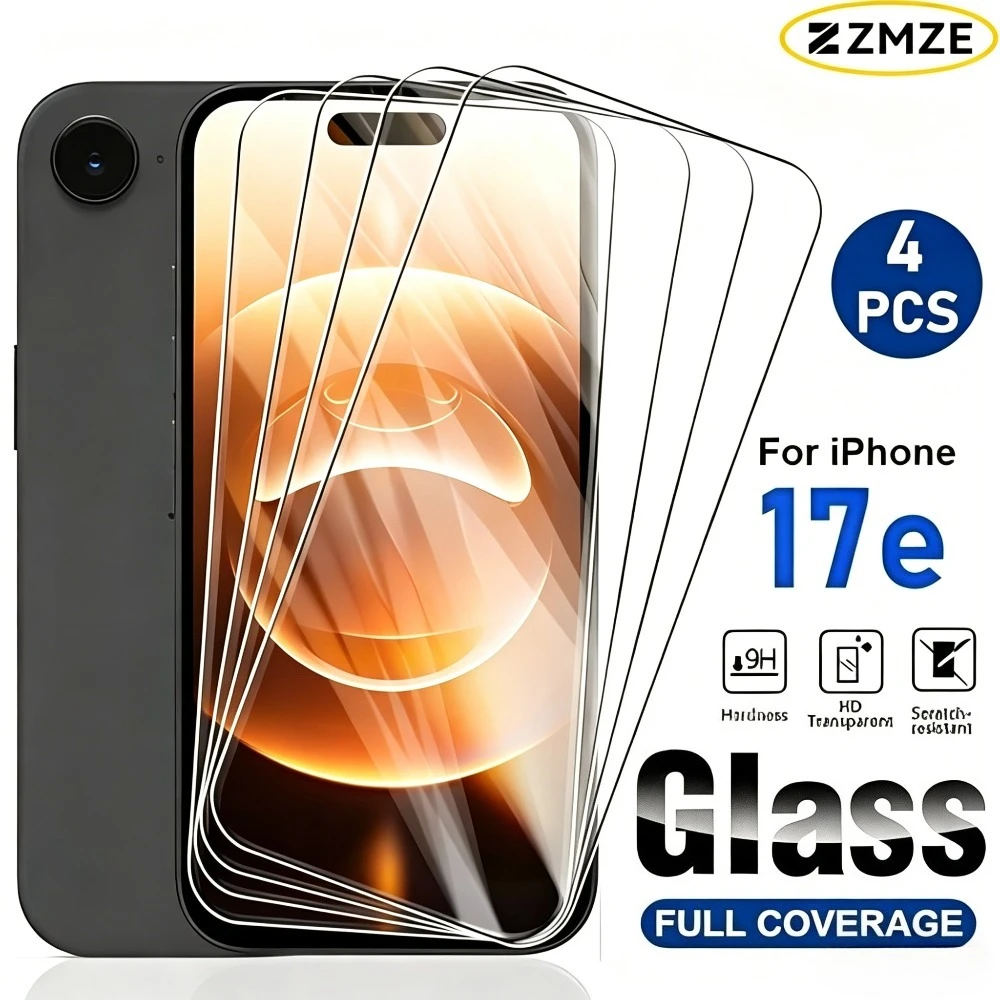 4Pcs Ultra Clear Tempered Glass for iPhone 17e 16e 17 16 15 Pro Max Air Screen Protectors for iPhone 15 14 Plus 14 13 12 11 Pro
4Pcs Ultra Clear Tempered Glass for iPhone 17e 16e 17 16 15 Pro Max Air Screen Protectors for iPhone 15 14 Plus 14 13 12 11 Pro
