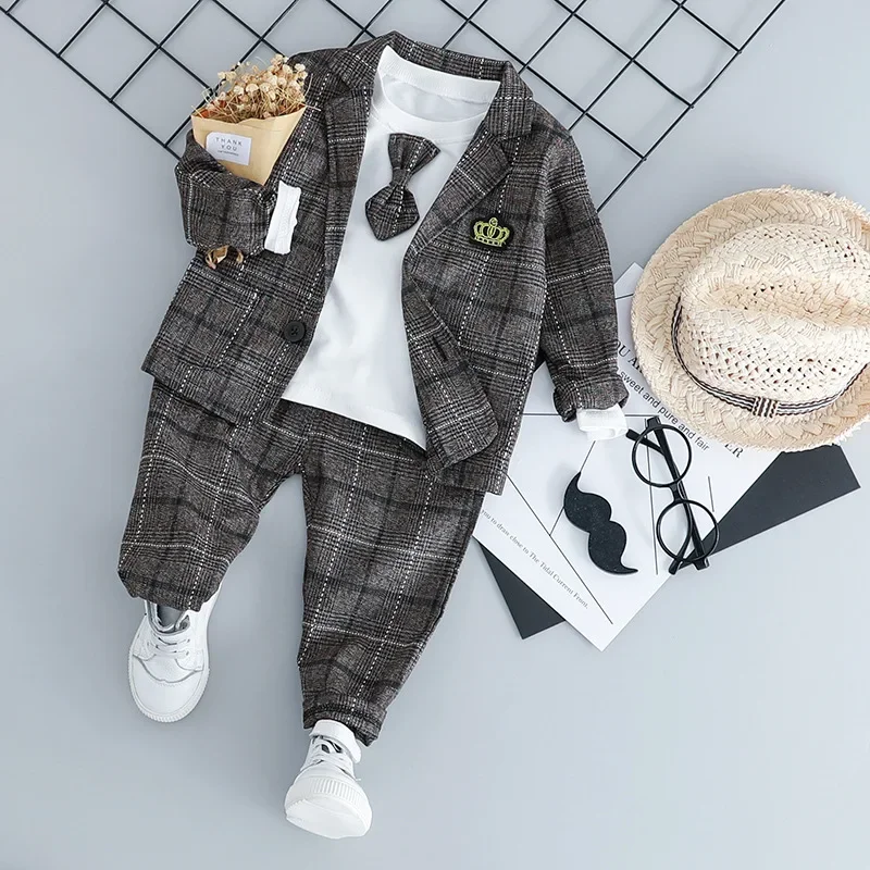 Baby Boys Coat T Shirt Pants Children Clothing Sets Gentlemanly Style Birthday Party Kids Costumes Infant Clothes Outfits
Baby Boys Coat T Shirt Pants Children Clothing Sets Gentlemanly Style Birthday Party Kids Costumes Infant Clothes Outfits