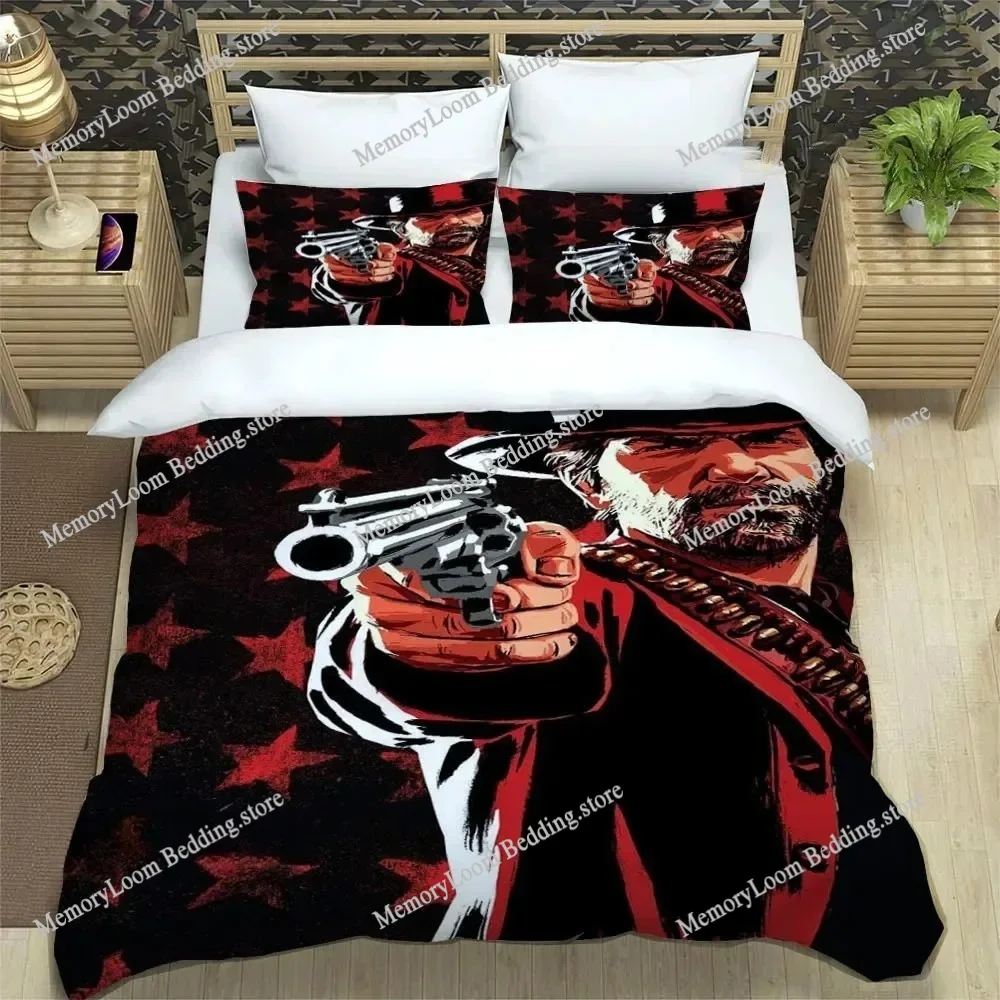 Hot Game Red Dead Redemption Duvet Cover Pillowcase Bedding Set Boy Girl Bedroom Decoration Children Gift Single Double Size
Hot Game Red Dead Redemption Duvet Cover Pillowcase Bedding Set Boy Girl Bedroom Decoration Children Gift Single Double Size