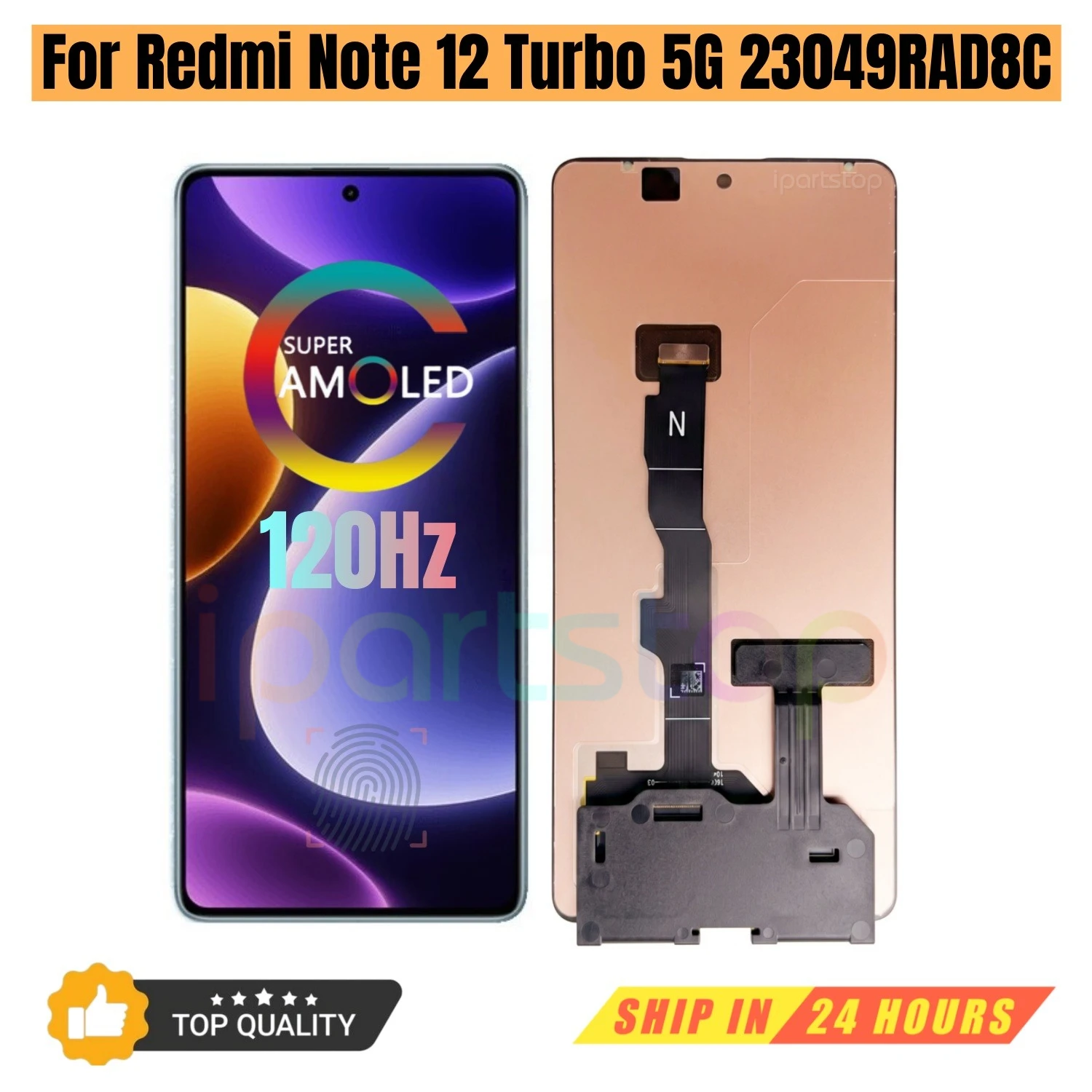 iParts Replacement Display for Xiaomi Redmi Note 12 Turbo 5G 23049RAD8C 120Hz AMOLED Touch Screen with Frame Assembly OEM
iParts Replacement Display for Xiaomi Redmi Note 12 Turbo 5G 23049RAD8C 120Hz AMOLED Touch Screen with Frame Assembly OEM