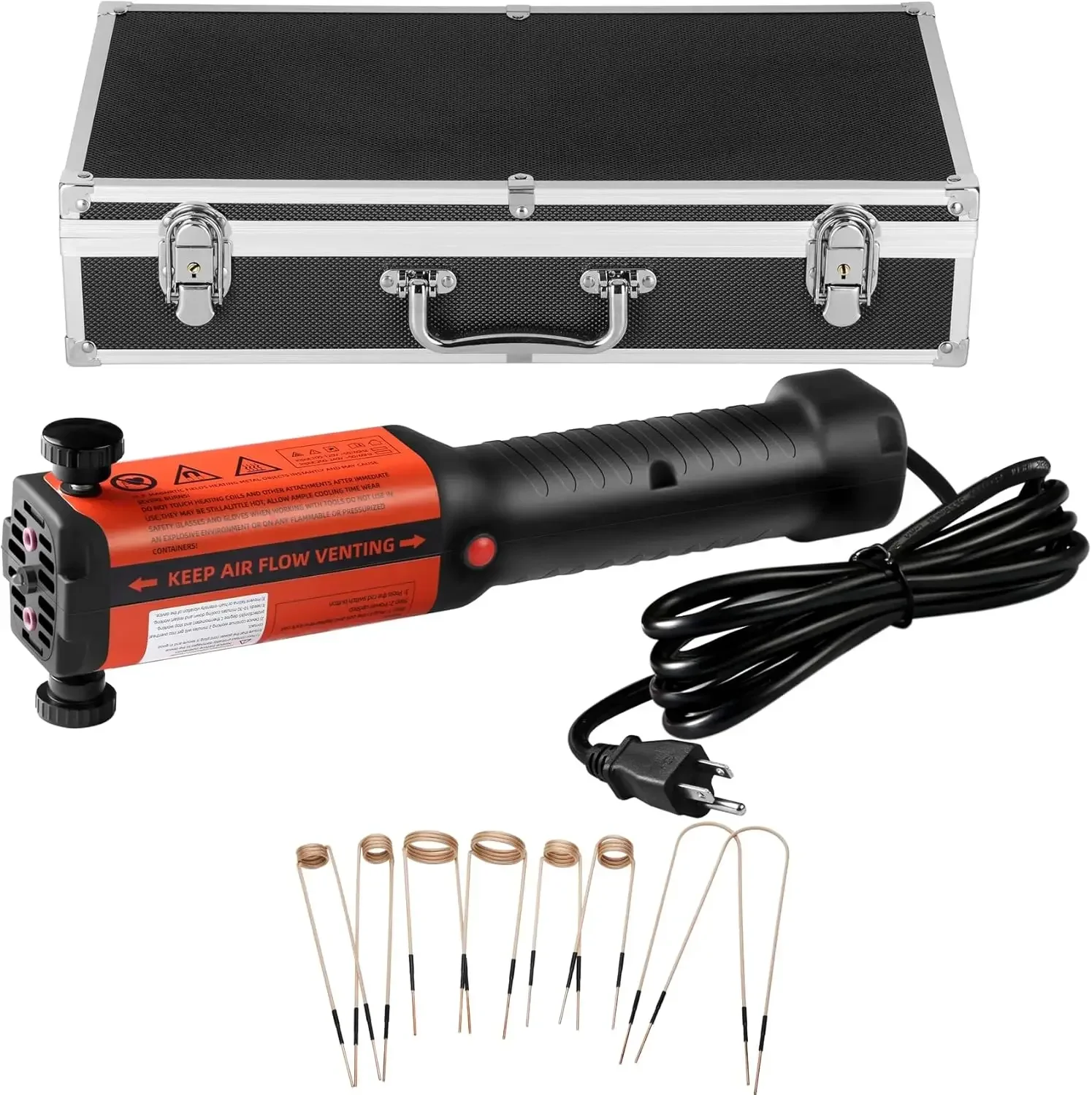 1300W Magnetic Induction Heater Tool - Induction Heater Bolt Removal & Bolt Buster Kit w/ 8 Coils, Heat Induction Tool for Autom
1300W Magnetic Induction Heater Tool - Induction Heater Bolt Removal & Bolt Buster Kit w/ 8 Coils, Heat Induction Tool for Autom