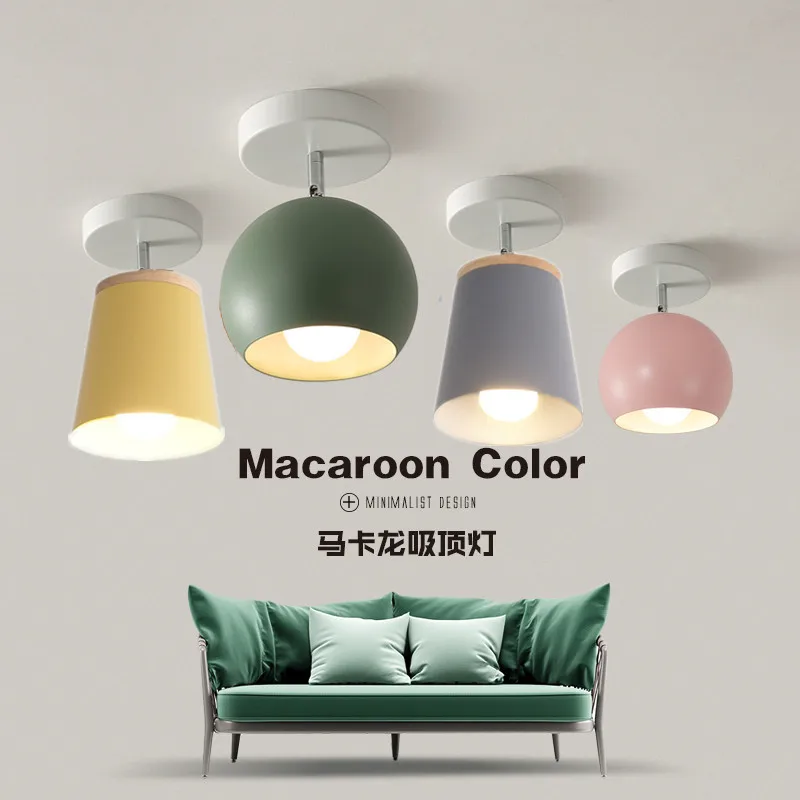 PHYVAL Macaron Ceiling Lights Nordic Creative Round Iron E27 For Living Room Bedroom Aisle Corridor Modern LED Light Fixtures
PHYVAL Macaron Ceiling Lights Nordic Creative Round Iron E27 For Living Room Bedroom Aisle Corridor Modern LED Light Fixtures