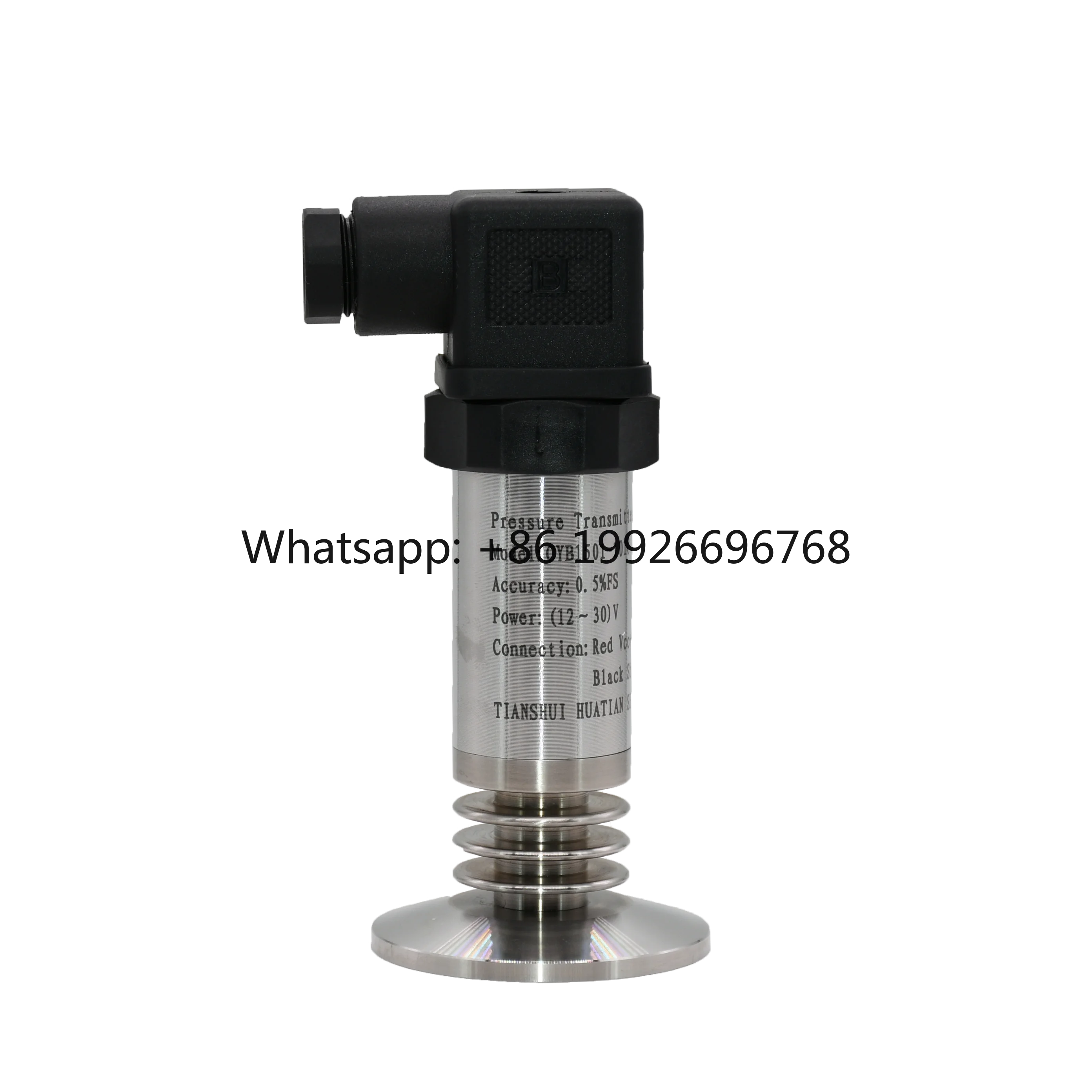Huatian Integrated Hirschmann Joint IP66 4-20mA Sanitary Series Clamp 50.5mm Pressure Transmitters Model CYB1501 0-120 for
Huatian Integrated Hirschmann Joint IP66 4-20mA Sanitary Series Clamp 50.5mm Pressure Transmitters Model CYB1501 0-120 for