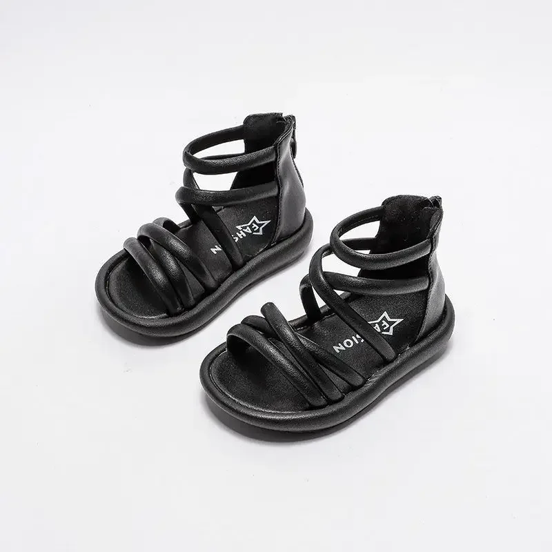 Kids Princess Shoes Back Zipper Open Toes Girls Sandals Soild Color Versatile 2025 Summer Kids Roman Shoes Gladiator Non-slip
Kids Princess Shoes Back Zipper Open Toes Girls Sandals Soild Color Versatile 2025 Summer Kids Roman Shoes Gladiator Non-slip