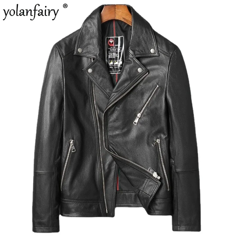 Осень 2023, одежда из натуральной кожи, Мужская мотоциклетная одежда из воловьей кожи, мужская кожаная куртка, корейское тонкое пальто, трендовые куртки FCY5289
Осень 2023, одежда из натуральной кожи, Мужская мотоциклетная одежда из воловьей кожи, мужская кожаная куртка, корейское тонкое пальто, трендовые куртки FCY5289