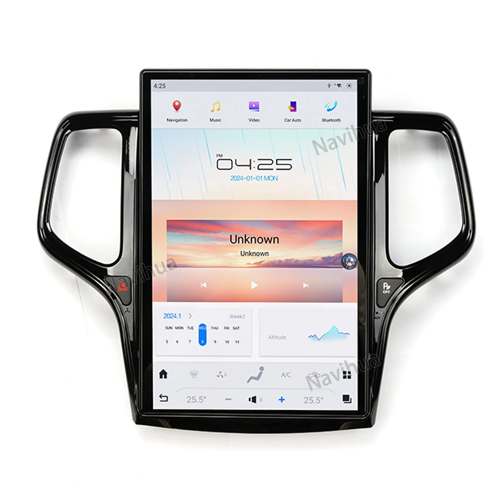 For Jeep Grand Cherokee Android Car Radio 14.4inch Car Stereo With Piano Black Color Android Auto Wireless Carplay GPS Navigate
For Jeep Grand Cherokee Android Car Radio 14.4inch Car Stereo With Piano Black Color Android Auto Wireless Carplay GPS Navigate