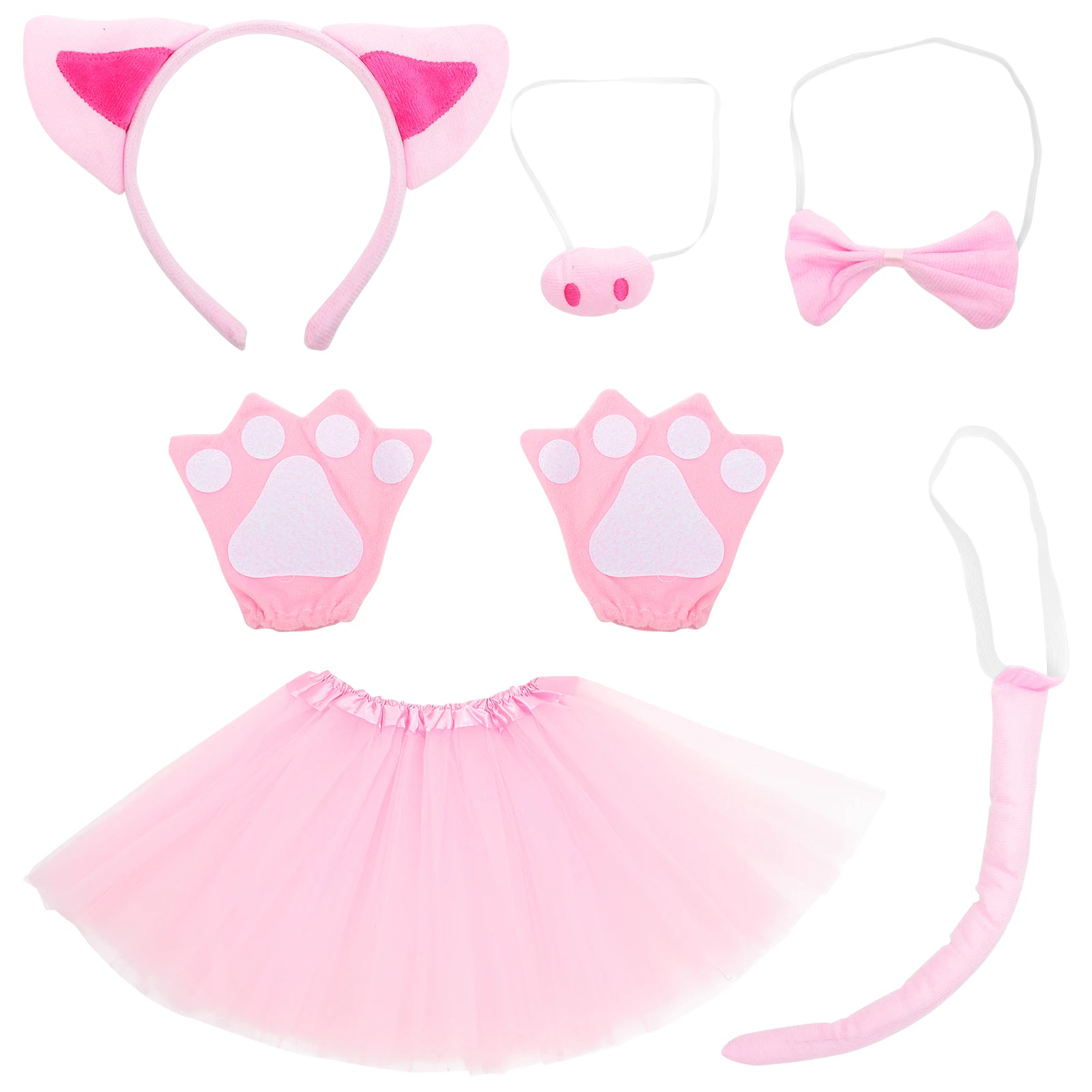 1 set Pink Pig Ears Headband Set Nose Gloves Skirt Kids Animal Cosplay Stage Performance DIY Party Accessories Cartoon Halloween
1 set Pink Pig Ears Headband Set Nose Gloves Skirt Kids Animal Cosplay Stage Performance DIY Party Accessories Cartoon Halloween