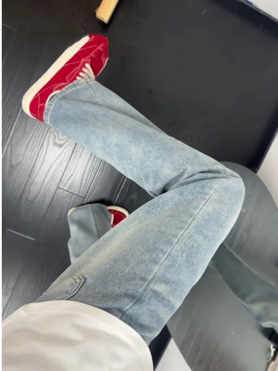 Cleanfit Light Blue Men's Jeans Straight Leg Micro Flare Autumn High Street OOTD Men's Pants mid Waist Zipper Closure Wear Re...
Cleanfit Light Blue Men's Jeans Straight Leg Micro Flare Autumn High Street OOTD Men's Pants mid Waist Zipper Closure Wear Re...