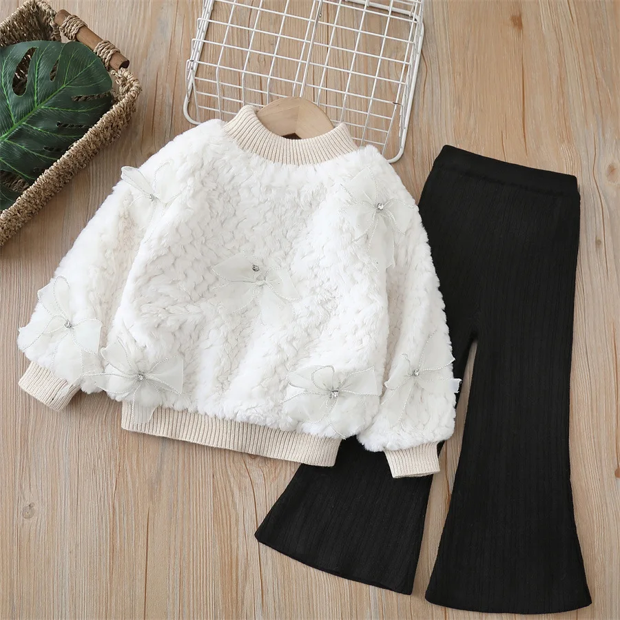 Girls Clothes Sets Autumn Winter 2024 Children Thick Velvet Coats Sweatshirts Pants 2pcs Warm Suit For Baby Cute Outfits Kids 6Y
Girls Clothes Sets Autumn Winter 2024 Children Thick Velvet Coats Sweatshirts Pants 2pcs Warm Suit For Baby Cute Outfits Kids 6Y