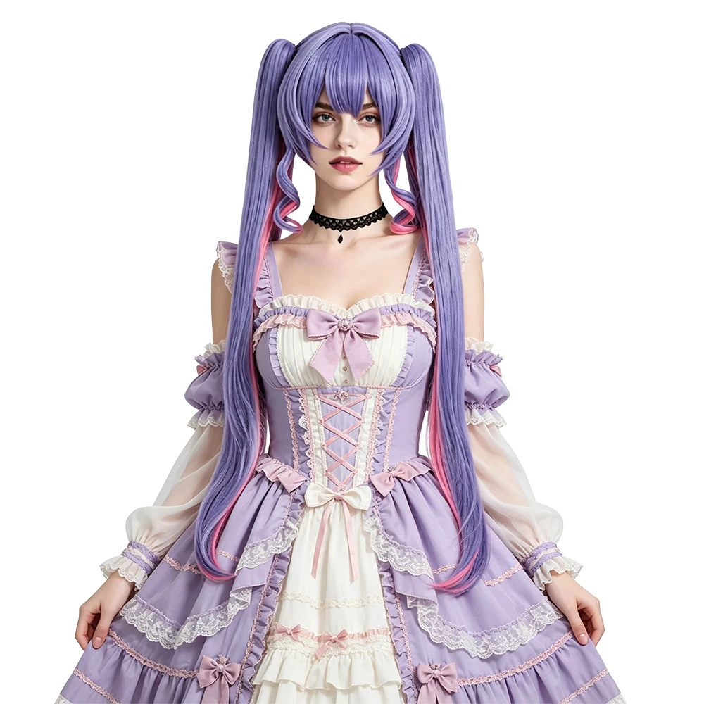 Miku Cosplay Wig 100cm Long Lavender Blue Pink Ombre Clip-on Double Ponytails Heat Resistant Wig For Women Anime Halloween Party
Miku Cosplay Wig 100cm Long Lavender Blue Pink Ombre Clip-on Double Ponytails Heat Resistant Wig For Women Anime Halloween Party
