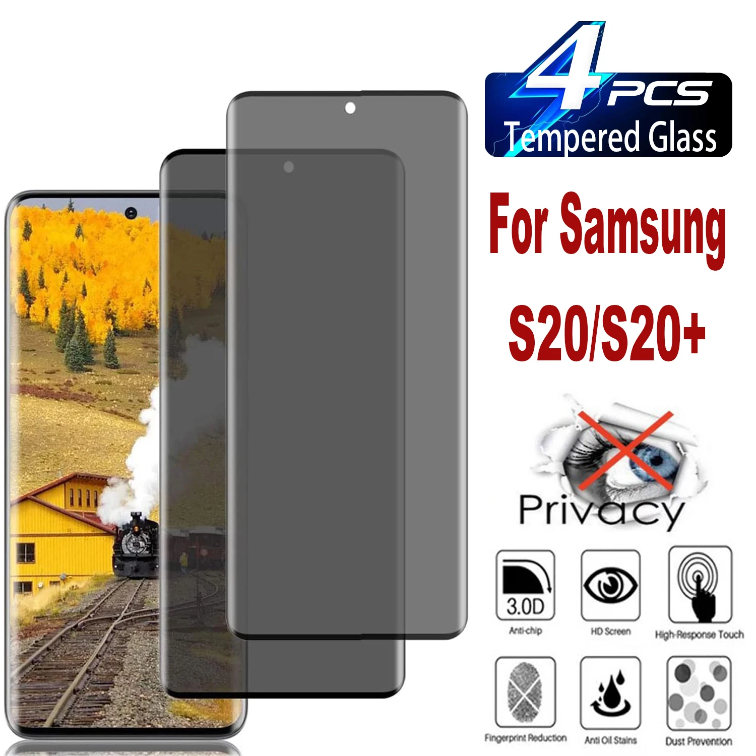 2/4 шт. антишпионское закаленное для Samsung Galaxy S20 S10 + Защитное стекло для экрана
2/4 шт. антишпионское закаленное для Samsung Galaxy S20 S10 + Защитное стекло для экрана
