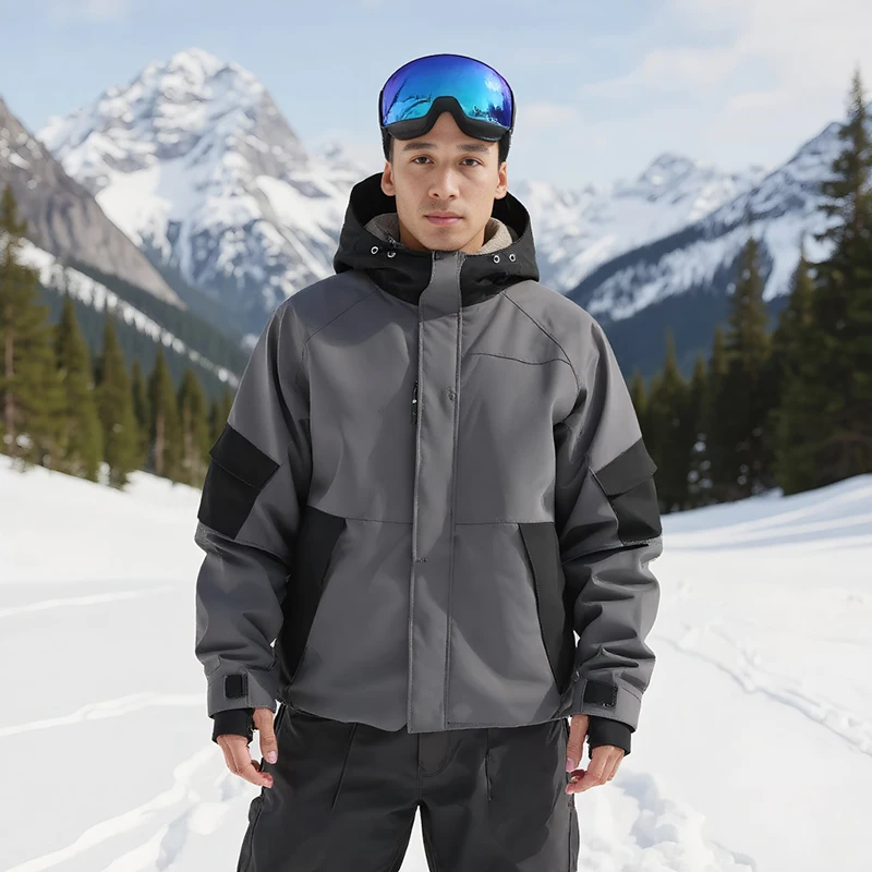 New Winter Men's Sports Solid Color Hooded Jacket Windproof Waterproof Hooded Jacket Women's Outdoor Warm Breathable Snow Jacket
New Winter Men's Sports Solid Color Hooded Jacket Windproof Waterproof Hooded Jacket Women's Outdoor Warm Breathable Snow Jacket