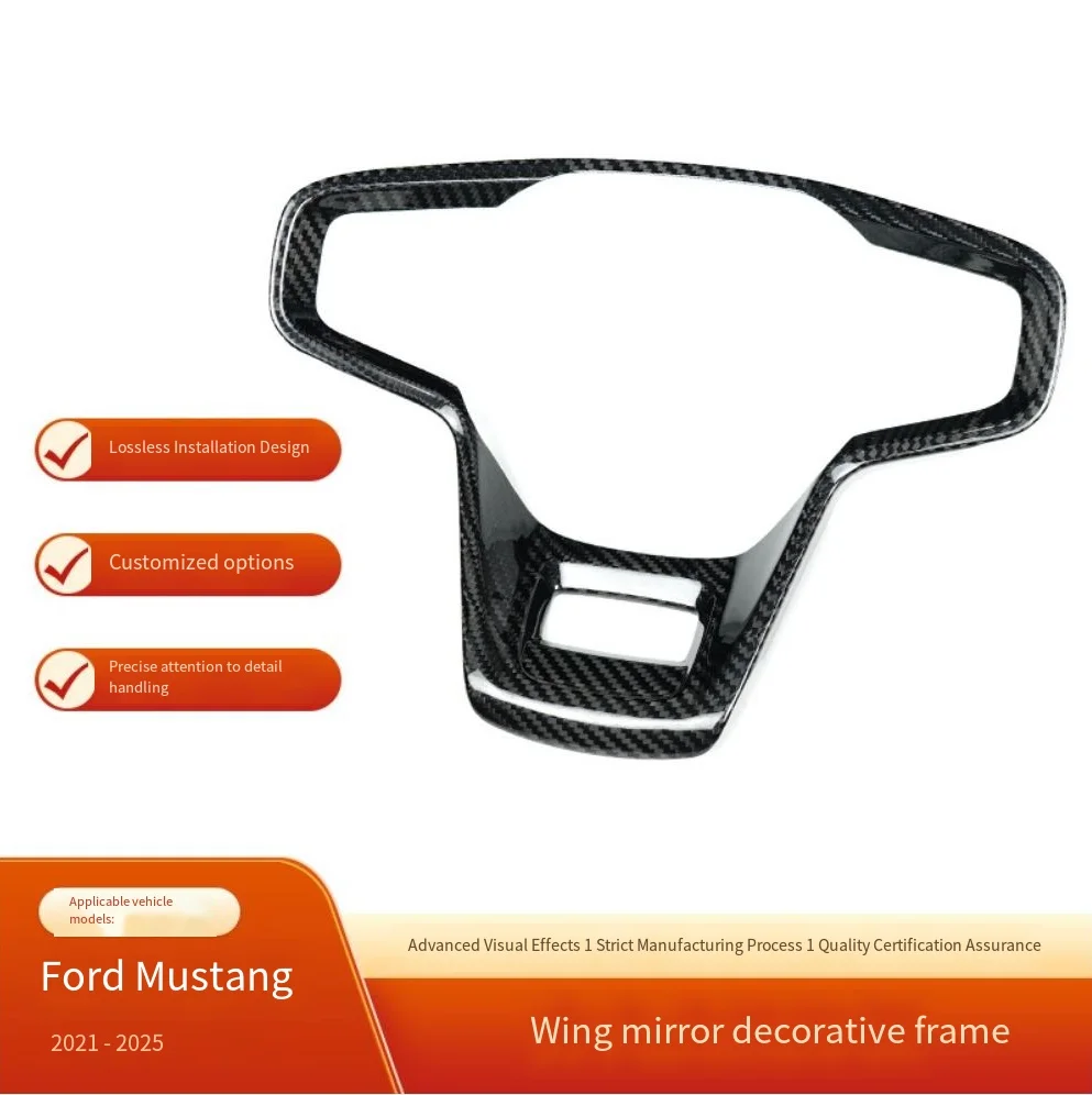 Real Dry Carbon Fiber Steering Wheel Trim Cover For Ford Bronco 2021-2025 Interior Decoration Accessories
Real Dry Carbon Fiber Steering Wheel Trim Cover For Ford Bronco 2021-2025 Interior Decoration Accessories