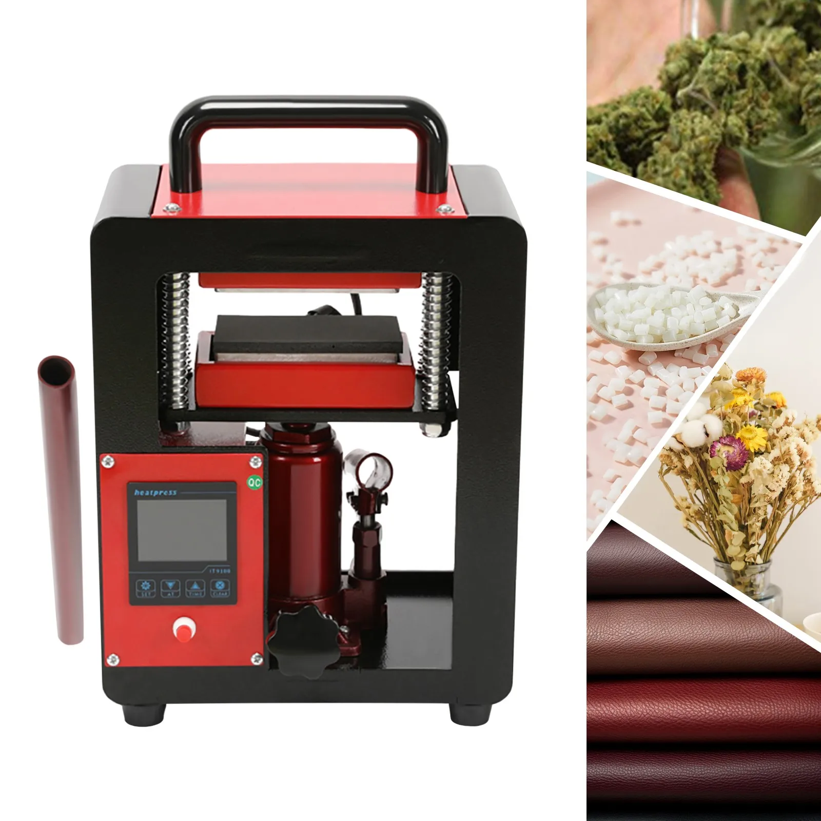 5 Ton Hydraulic Heat Press Machine 900W with Dual 4.7"x2.4" Heated Plates
5 Ton Hydraulic Heat Press Machine 900W with Dual 4.7"x2.4" Heated Plates