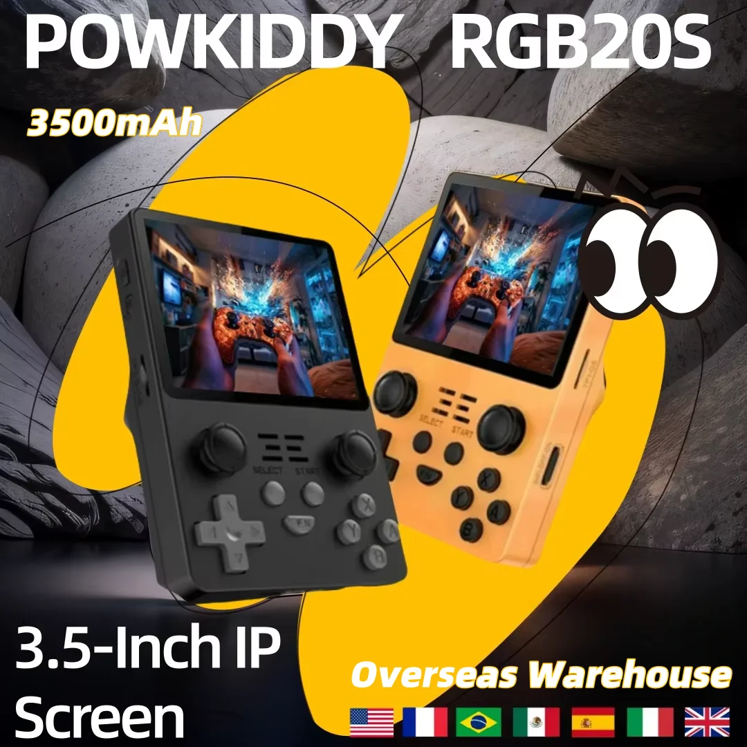 POWKIDDY RGB20S Retro Video Game Console 3.5 inch Open Source Dual Joystick Mini Handheld Game Player Children Kids Gift New
POWKIDDY RGB20S Retro Video Game Console 3.5 inch Open Source Dual Joystick Mini Handheld Game Player Children Kids Gift New