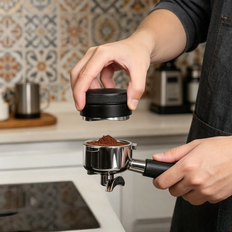 Coffee Distributor Espresso Distribution Tool/Leveler 3 Angled Slopes Adjustable Palm Tamper Fits 51/53/58mm Portafilter
Coffee Distributor Espresso Distribution Tool/Leveler 3 Angled Slopes Adjustable Palm Tamper Fits 51/53/58mm Portafilter