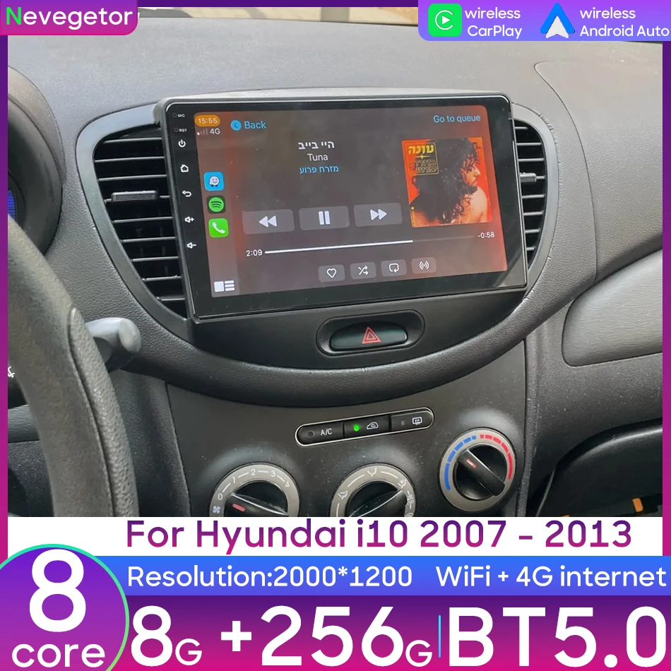 For Hyundai i10 2007 - 2018 Android 15 Car Radio Multimedia Player Video Stereo Navigation GPS 8+256G Wireless CarPlay Auto 2din
For Hyundai i10 2007 - 2018 Android 15 Car Radio Multimedia Player Video Stereo Navigation GPS 8+256G Wireless CarPlay Auto 2din