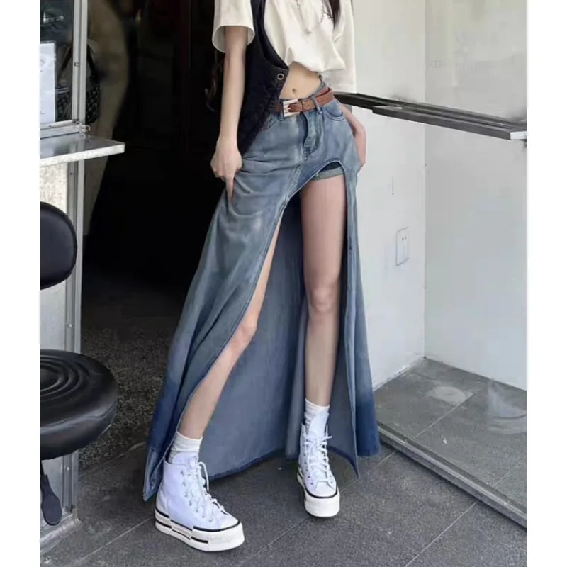 Split Denim Skirt 2026 Autumn New Knee Irregular Long Skirt
Split Denim Skirt 2026 Autumn New Knee Irregular Long Skirt