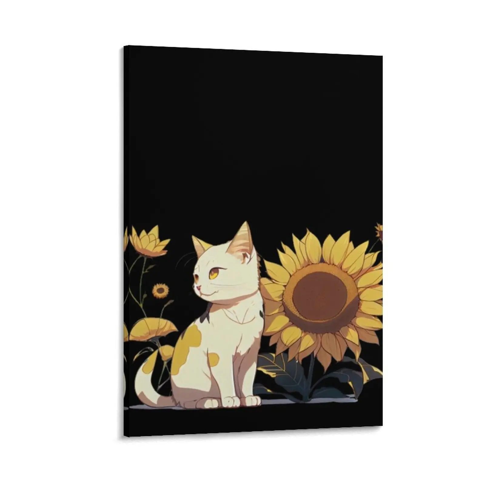 Happy White Cat Beside Sunflower Floral Canvas Painting poster mural decoration aesthetic cute room decor
Happy White Cat Beside Sunflower Floral Canvas Painting poster mural decoration aesthetic cute room decor