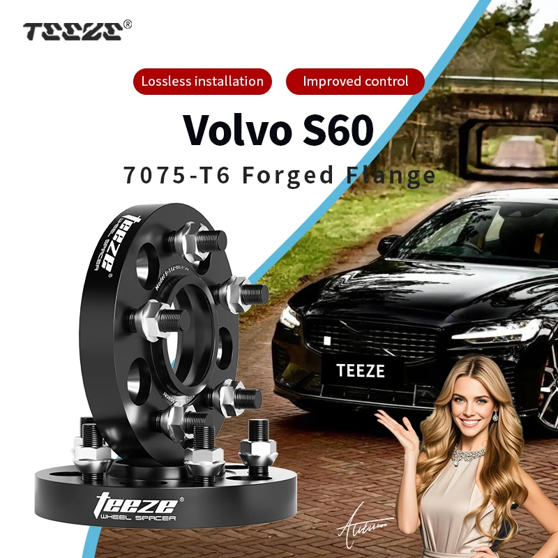 Teeze 2/4pcs 5x108 CB 63.4 M14 x 1.5 Hub Centric Black Forged wheel spacer For Volvo S60 Flange Plate15/20/25/30/35mm 
Teeze 2/4pcs 5x108 CB 63.4 M14 x 1.5 Hub Centric Black Forged wheel spacer For Volvo S60 Flange Plate15/20/25/30/35mm
