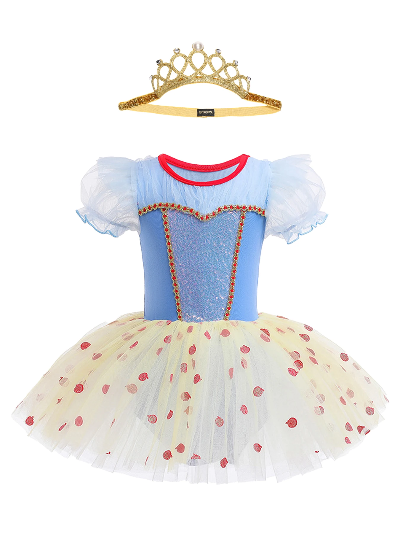 Girls Ballet Tutu Dress Glittery Detailing Ruffled Sleeve Heart Motif for Halloween and Christmas Performances Tiara Included
Girls Ballet Tutu Dress Glittery Detailing Ruffled Sleeve Heart Motif for Halloween and Christmas Performances Tiara Included