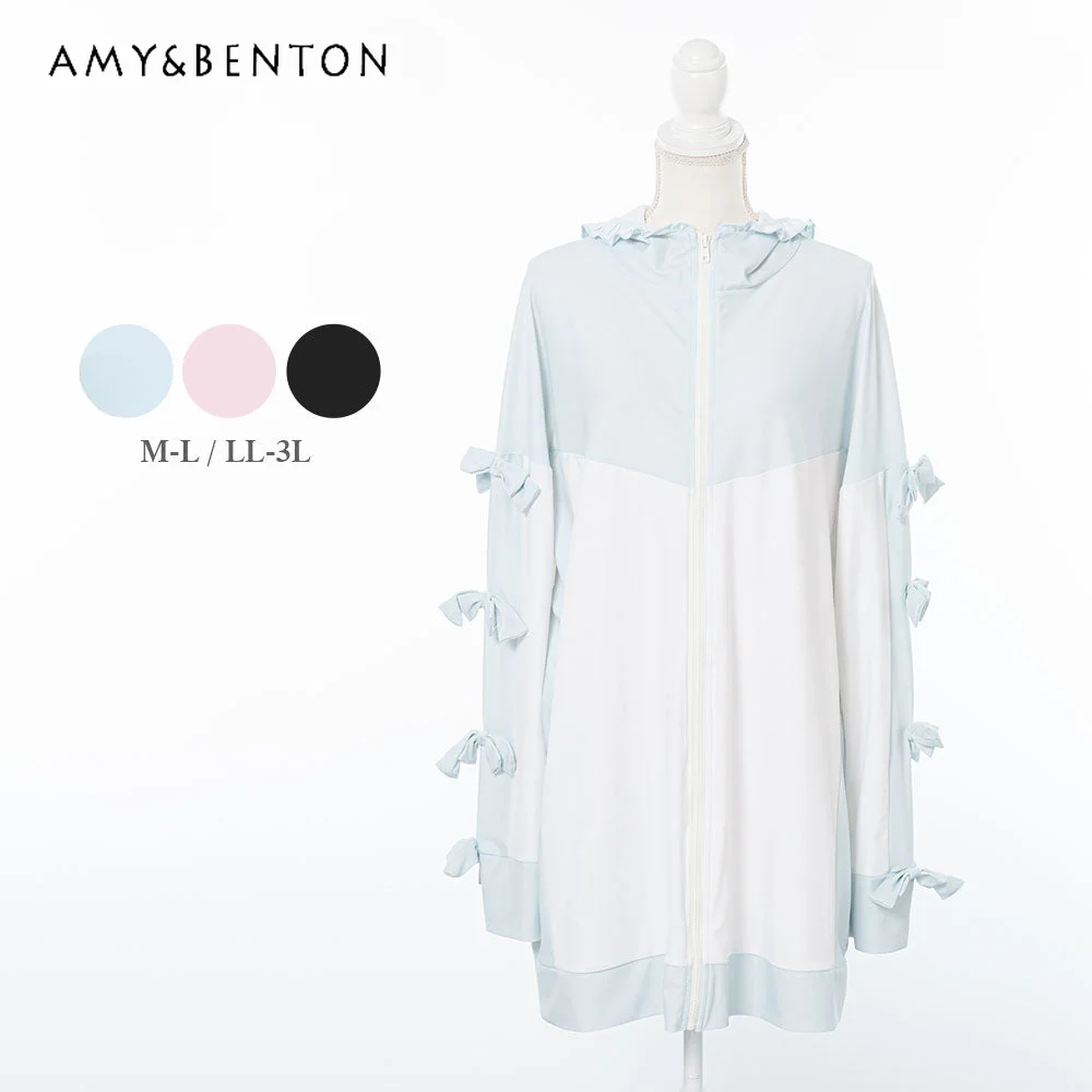 Japanese Sweet Loose Thin Sun Protection Coat Summer New Mine Mass-Produced Cute Bow Color Matching Oversized Jackets for Women
Japanese Sweet Loose Thin Sun Protection Coat Summer New Mine Mass-Produced Cute Bow Color Matching Oversized Jackets for Women
