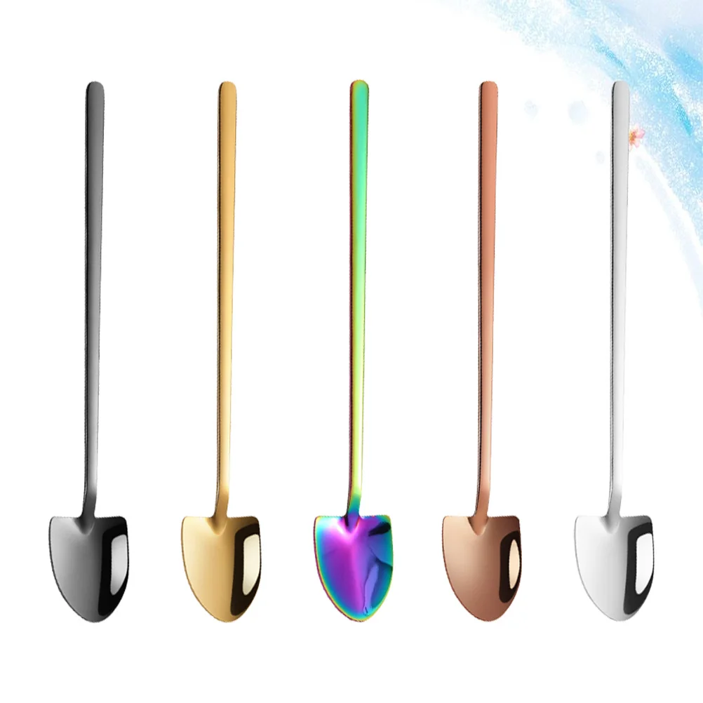 5Pcs Fashion Style Mixing Spoons Portable Lightweight Modern Design Ideal for Drinks Desserts Home Restaurants Milk Tea Shop Use
5Pcs Fashion Style Mixing Spoons Portable Lightweight Modern Design Ideal for Drinks Desserts Home Restaurants Milk Tea Shop Use