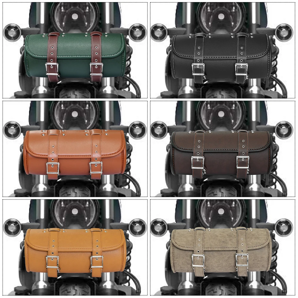 Universal Waterproof Motorcycle Handlebar Roll Bag Faux Leather Front Fork Tool Bag for Bikers
Universal Waterproof Motorcycle Handlebar Roll Bag Faux Leather Front Fork Tool Bag for Bikers