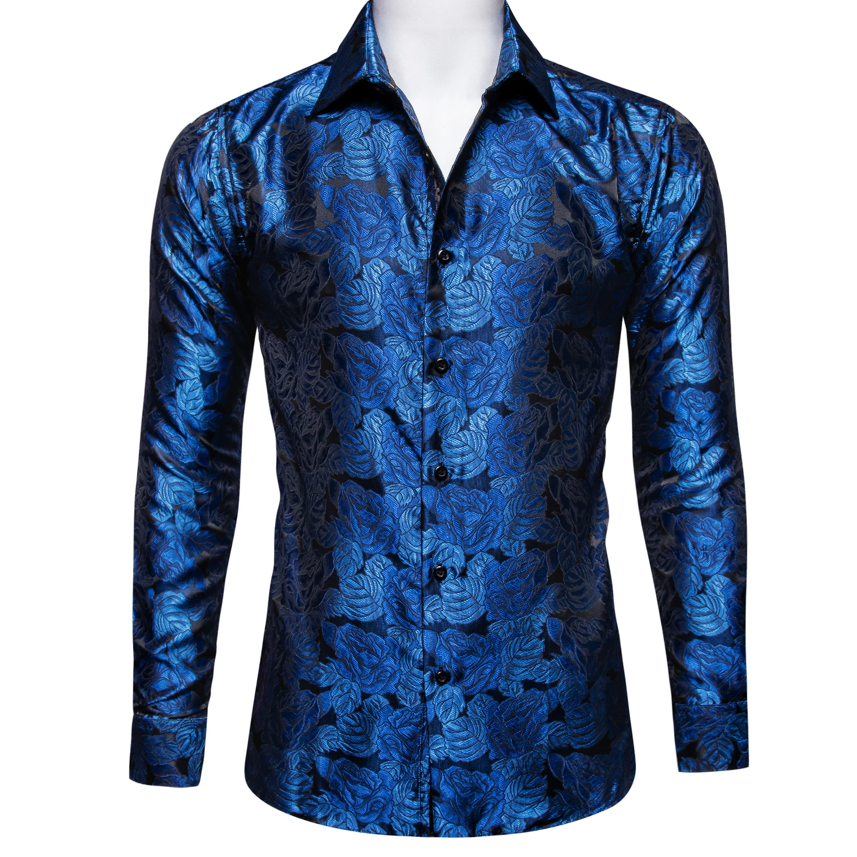 Men's fashion casual shirt, Klein blue floral print pattern Suitable for casual outings and parties
Men's fashion casual shirt, Klein blue floral print pattern Suitable for casual outings and parties