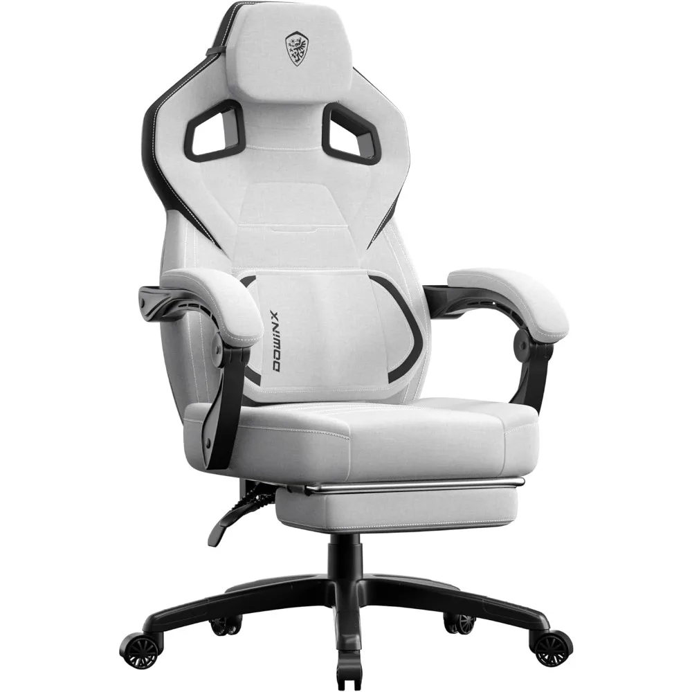 Fabric Gaming Chair with Footrest, Big and Tall Gamer Chair with Lumbar Support, Wide Back Computer Chair for Heavy People, Gre
Fabric Gaming Chair with Footrest, Big and Tall Gamer Chair with Lumbar Support, Wide Back Computer Chair for Heavy People, Gre