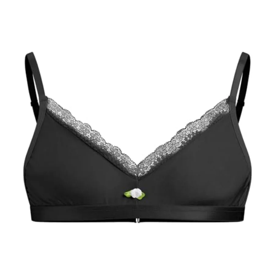 ABAFIP Men's Sissy Lingerie Floral Lace Trim Bra Top Satin Bralette Silk Bras Crossdressing Underwear
ABAFIP Men's Sissy Lingerie Floral Lace Trim Bra Top Satin Bralette Silk Bras Crossdressing Underwear