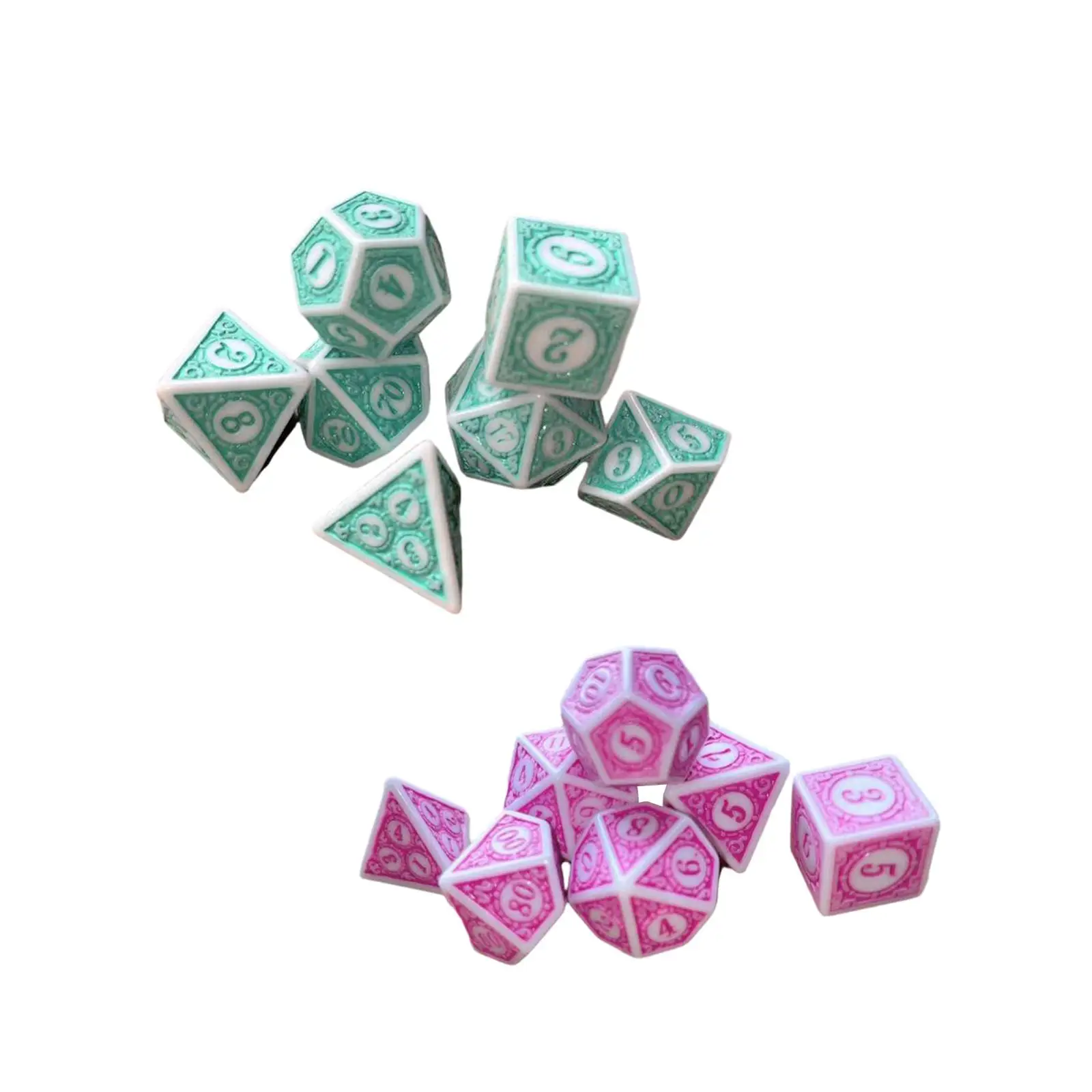 7 Pieces Polyhedral Dices, D20 D12 D10 D8 D6 D4 Party Favors Game Dices Set Dice Set for Bar KTV Board Game Table Game
7 Pieces Polyhedral Dices, D20 D12 D10 D8 D6 D4 Party Favors Game Dices Set Dice Set for Bar KTV Board Game Table Game
