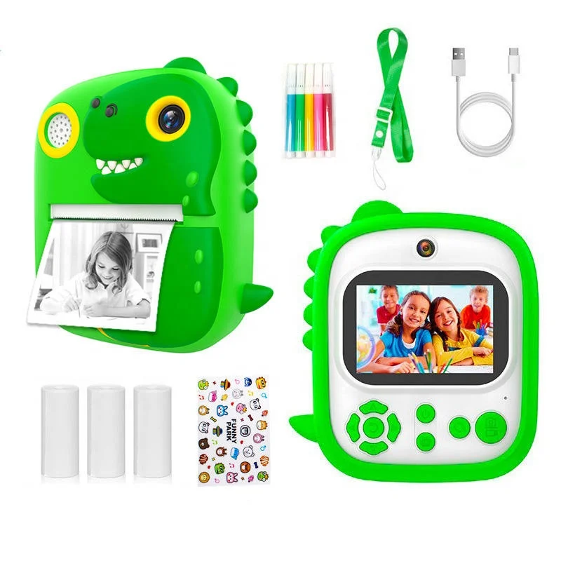 Kids 1080p HD Instant Print Toys Rechargeable 2.4 Inch Color Thermal Photo Paper Mini Digital Printer for Children
Kids 1080p HD Instant Print Toys Rechargeable 2.4 Inch Color Thermal Photo Paper Mini Digital Printer for Children