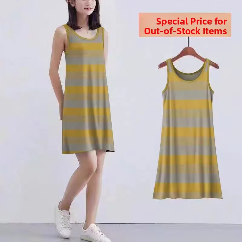 Fashionable Printed Summer Thin Women's Mom Tank Top Dress Large Size Slimming A-Line Skirt Commute Style Casual Daily Wear
Fashionable Printed Summer Thin Women's Mom Tank Top Dress Large Size Slimming A-Line Skirt Commute Style Casual Daily Wear
