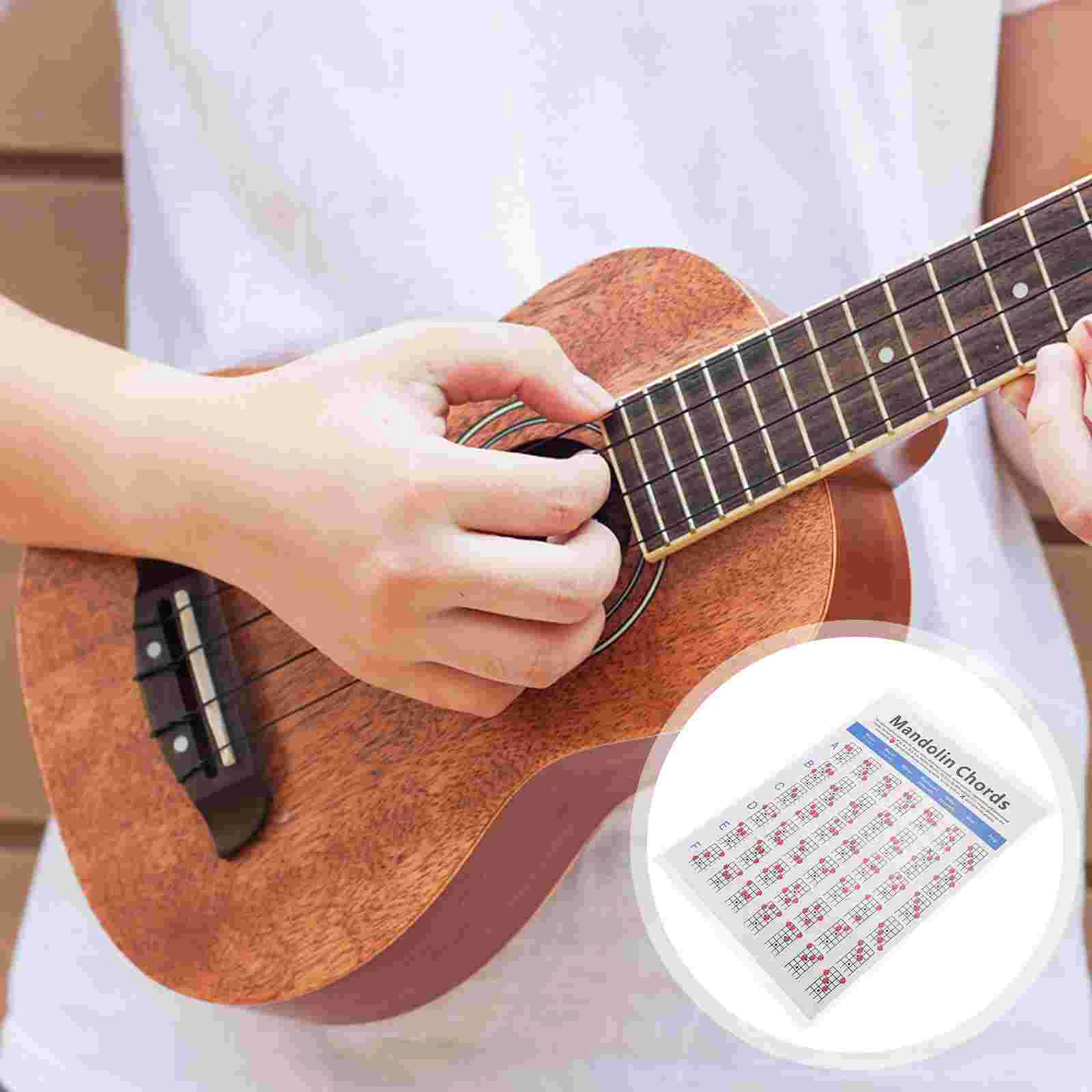 Mandolin Practice Chart Musical Instrument Supplies Accessory Chord for Finger Board
Mandolin Practice Chart Musical Instrument Supplies Accessory Chord for Finger Board